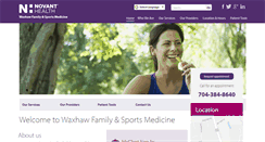 Desktop Screenshot of nhwaxhawfamilyandsportsmedicine.org